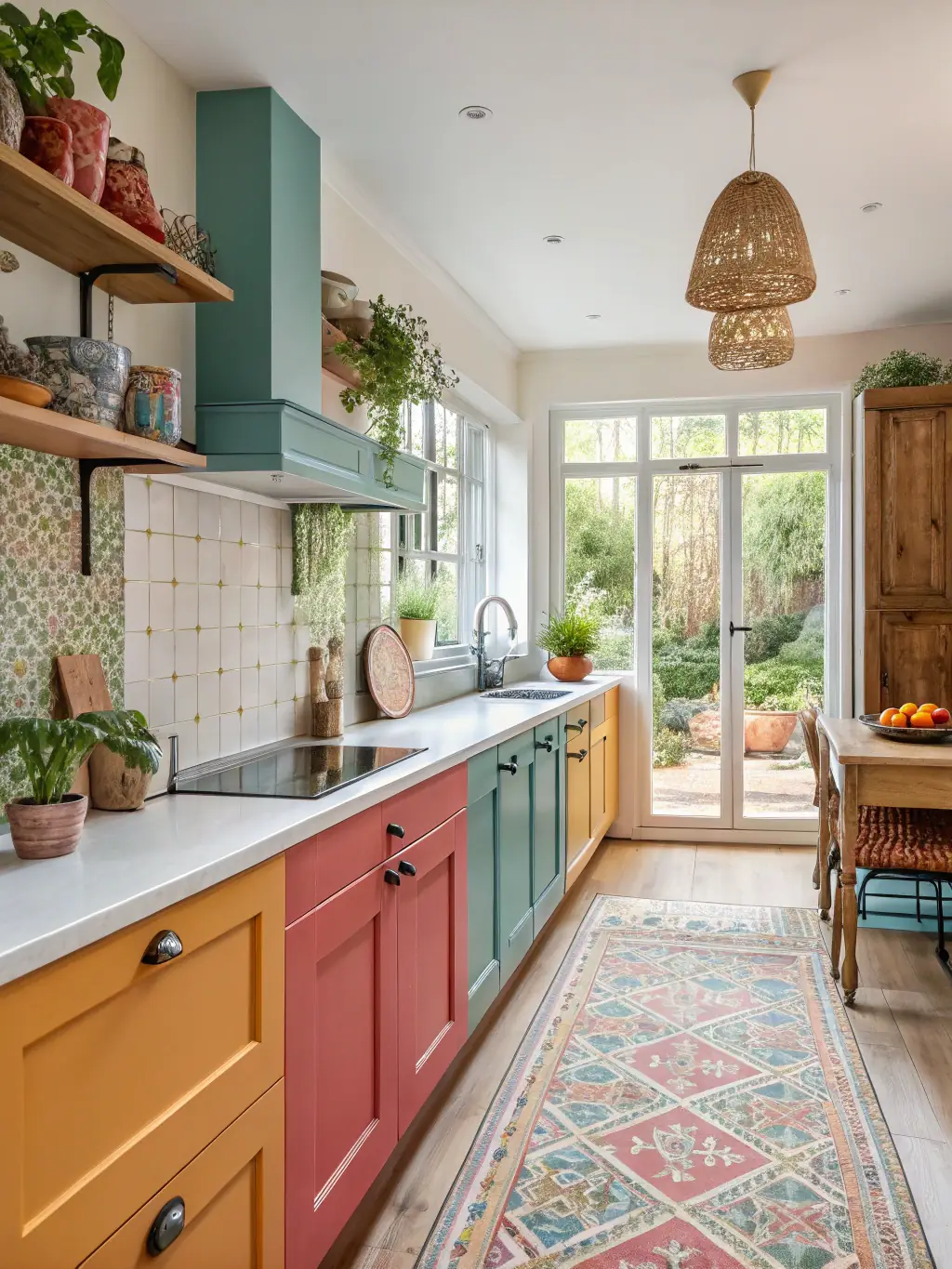 A modern, remodeled kitchen with new cabinets, countertops, and appliances, showcasing American Prime General Construction's remodeling expertise.